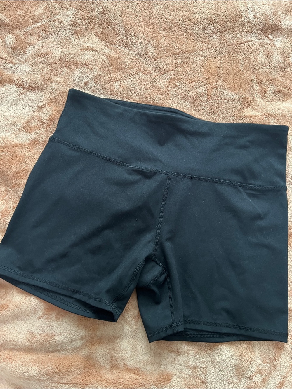 RBX Black High-Rise Bike Shorts